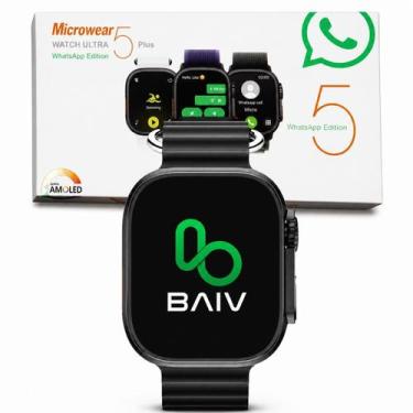 Imagem de Smartwatch Ultra 5 Plus Serie 11 49mm Nfc Whatsapp 2gb Amoled Gps Micr
