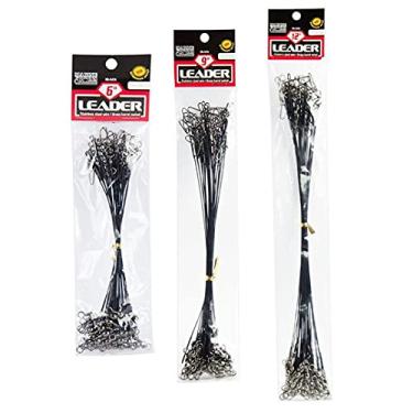 Imagem de Kit 90 UN Chicote Leader Castor Encastoado Empate N. 6 9 12 Marine Sports Black