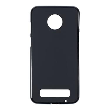 Imagem de Capa para Motorola Moto Z3 Play, capa traseira de TPU (poliuretano termoplástico) macio à prova de choque, de silicone, anti-impressões digitais, capa protetora de corpo inteiro para