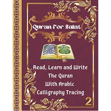 Imagem de Quran For Salat: part 2. Read, Learn and Write The Quran With Arabic calligraphy Tracing: 9 Basic Easy Quranic Surahs, Great Practice Workbook 8,5 × ... Adults & Reverts To Help With Memorization