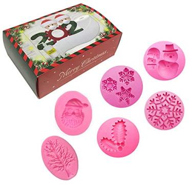 Imagem de HIOD Moldes de silicone de Natal Bolo de chocolate e pastelaria para assar molde para bolo