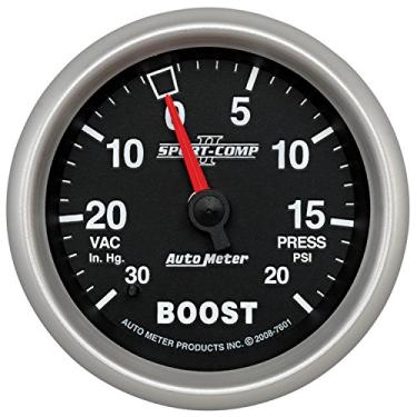 Imagem de Medidor automático 7601 Sport-Comp II 2-5/8" 30 pol. Calibre Hg/20 PSI mecânico de vácuo/boost