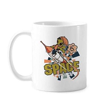 Imagem de Caneca Universo e Alienígena Spacewalk Cerâmica Café Porcelana Utensílios de Mesa