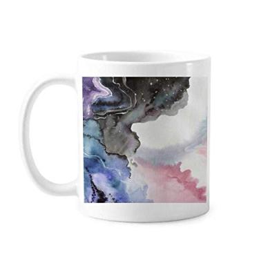Imagem de Caneca abstrata de aquarela sombreada cerâmica xícara de café porcelana louça