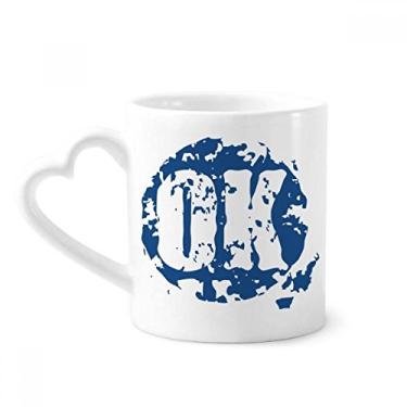 Imagem de OK Design redondo ilustração padrão caneca café cerâmica copo de coração de vidro
