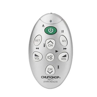 Imagem de CHUNGHOP Controle remoto universal IR Mini Learning RM-L7 com 7 teclas para projetor TV VCR CBL DVD VCD CD SAT Controlador inteligente