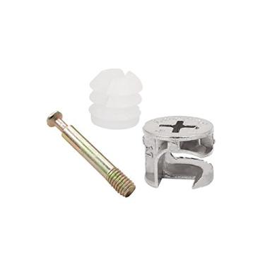 Imagem de Flyshop – Conector de armário para móveis #261 com trava de came, 5 mm de diâmetro e 40 mm de comprimento, porcas de abertura de cavilhos, 10 conjuntos
