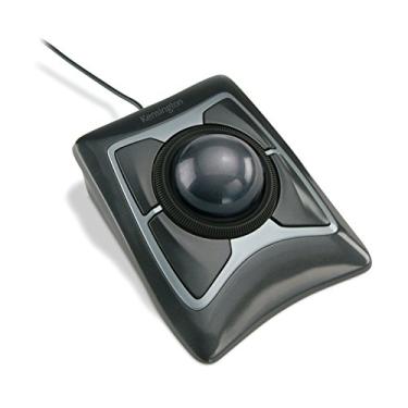 Imagem de Mouse trackball, com fio, ótico, preto