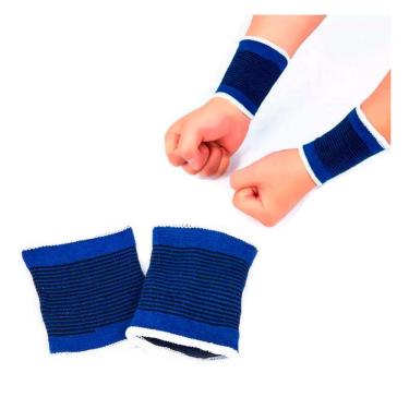 Imagem de Par Munhequeira Compressão Tendinite Pulnho Ajustável Adulto