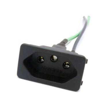 Imagem de 155 Tomada Fêmea Preta 3 Pinos 10a Painel com Rabicho Tpa2-3 Margirius