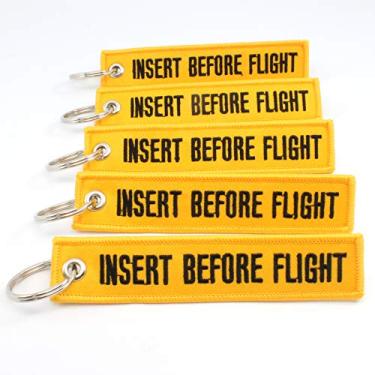 Imagem de Chaveiro de inserção antes do voo Rotary13B1 - amarelo - 5 peças