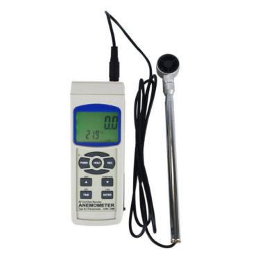 Imagem de Termo Anemômetro Digital Sensor Tipo K J Datalogger Cartão Sd Usb Tar-176 Portátil Instrutherm Com Estojo Certificado