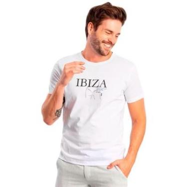 Imagem de Camiseta Sergio K Masculina Ibiza Bikini Branca-Masculino