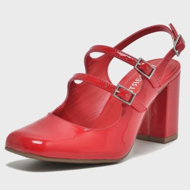 Imagem de Sapato Slingback Feminino Moderno Salto Médio Via Marte