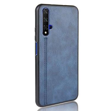 Imagem de Capa para celular Huawei Honor Nova 5T Proteção robusta 360° Capa de couro liso para Huawei Honor Nova 5T