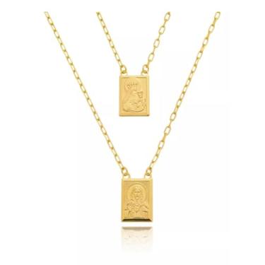 Imagem de Escapulario Moeda Antiga Maciça Não Preteia 70cm Premium