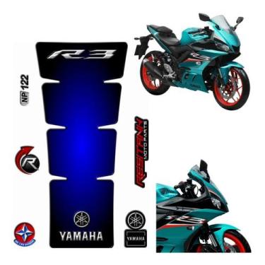 Imagem de Adesivo Protetor Tankpad Tanque Moto Yamaha Yzf R3 Resitank, NP122