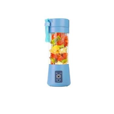 Imagem de Liquidificador Portátil Hyu Vidro 380Ml Bateria Cor Azul, 380ml, Azul,