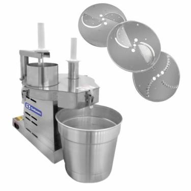 Imagem de Processador de Alimentos Industrial para Pizza Sebem com 3 Discos, Biv