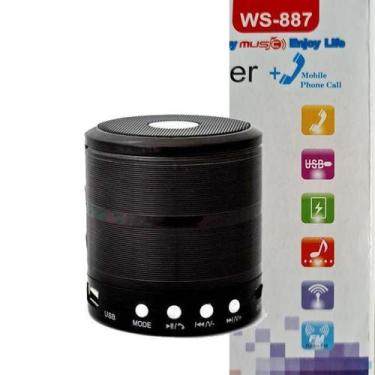 Imagem de Caixa De Som Ws887 Com Bluetooth Fm Micro Sd Aux - ELLO, PRETO
