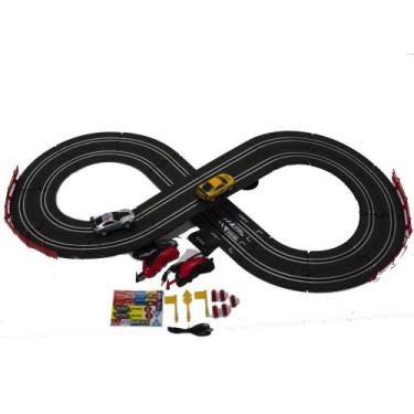 Imagem de Autorama Auto Pista Turbo Run Circuito 2 Carros + Cabo Usb - DM Toys