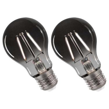 Imagem de Lâmpada Led Fumê 30W Kit 2 unid. Iluminação Decorativa Vintage Branco 