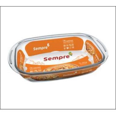 Imagem de Forma Assadeiras De Vidro Forno Retangular 3lts Marinex 03 - Nadir Fig
