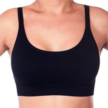 Imagem de Sutiã Top Lupo Alta Sustentação Soutien Sem Bojo Sem Costura Microfibr