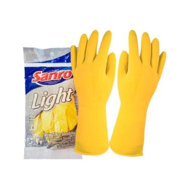Imagem de Luva sanro light amarela  p m g xg