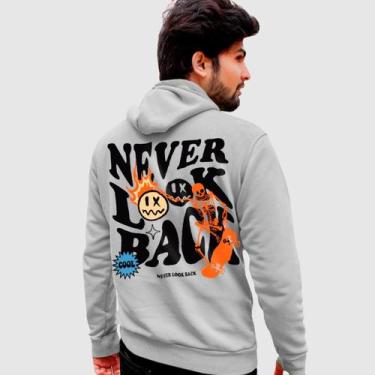 Imagem de Blusa Moletom Genuine Grit Masculina Estampada Algodão 30.1 Never Look