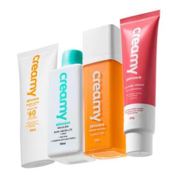 Imagem de Kit Creamy Skincare Vitamina C Salicílico Hidratante Calming Cream Pro