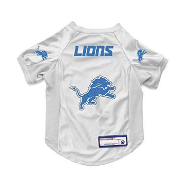 Imagem de Littlearth NFL Detroit Lions Camiseta elástica para animais de estimação, cor do time, médio