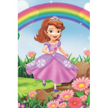 Imagem de Painel Festa Retangular Para Casado 1,5x2,2m Princesa Sofia Mod 1 - Fa