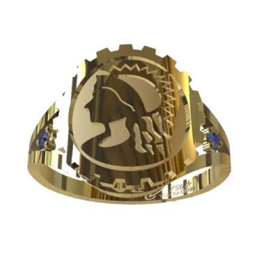 Imagem de Anel De Formatura De Engenharia Civil Em Ouro 18K - Vieira Cruz Jóias,