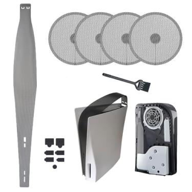 Imagem de Rede de proteção contra poeira para PS5, filtro de ventilador, barreira de dissipador de calor - capa antipoeira para PlayStation 5, acessórios ópticos e digitais (preto)