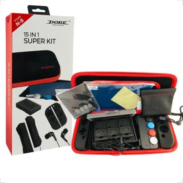 Imagem de Kit 15 Em 1 Com Acessórios Diversos E Estojo De Transporte Compatível Para Nintendo Switch TP5-3140