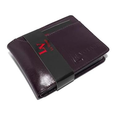 Imagem de Carteira Masculina Feita De Couro Para Rg Cnh Cartões Moedas - Le Voya