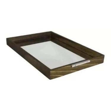 Imagem de Bandeja Decorativa 30x45 Espelhada 5 MODELOS - Minha Moldura, RÚSTICA