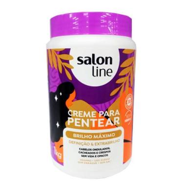 Imagem de Creme Pentear Brilho Máximo 1kg Redutor Volume Salon Line, 1kg