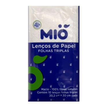 Imagem de Lenço de Papel Mió de Bolso Folhas Tripla 10 Unidades