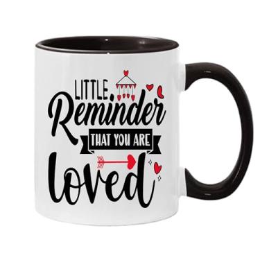 Imagem de SpreadPassion Pequeno lembrete de que você é amado caneca de café, presente para namorado e namorada, ideia de presente de dia dos namorados, presente para marido e esposa, ideia de presente de