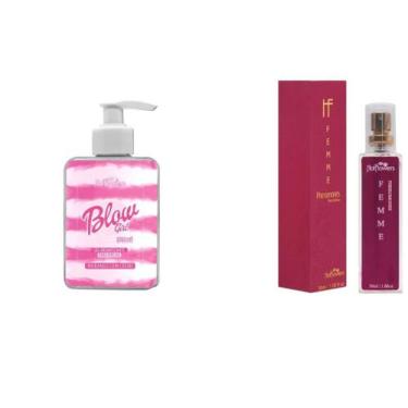 Imagem de Kit Femme Perfume Pheromones 30ML + Blow Girl Gel Sexo Oral 320ml Hot 