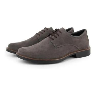 Imagem de sapato social masculino classico sport  camurça - br 2 calçados, Cinza