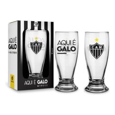 Imagem de Copo Atlético Mineiro Oficial - Tulipa Chopp Cerveja Galo 200ml - Bras