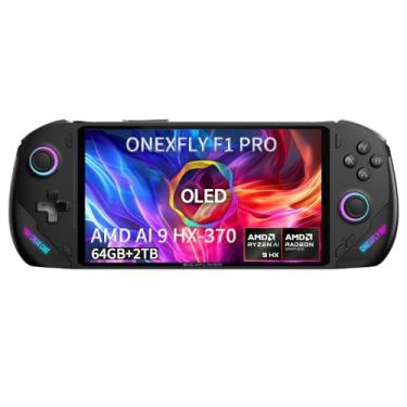 Imagem de Onexfly F1 PRO (AMD Ryzen AI 9 HX 370-64GB+2TB) 7 Inches OLED Handheld PC Video Game Console OneXPlayer OneXFly F1 PRO Portable Win 11 Home OS Laptop 1920X1080 Mini Pocket Tablet PC Black