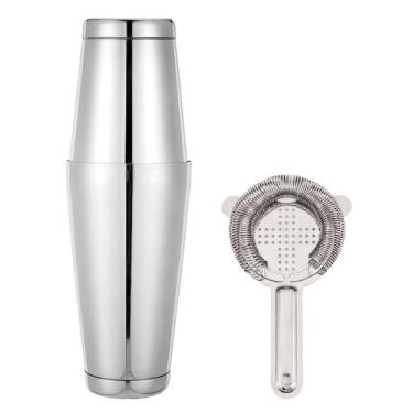 Imagem de Kit Strainer + Coqueteleira e Mini Tin 28/18oz 840/540ml - WebBar