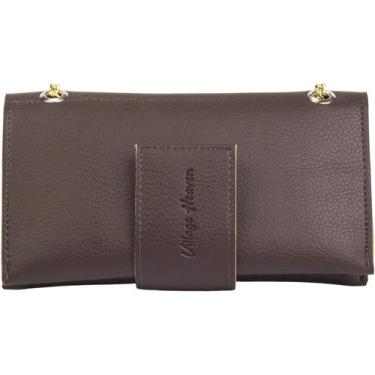 Imagem de Bolsa Feminina Pequena Para Óculos Case Marrom 923 Original - Village 