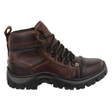 Imagem de Bota Masculina Couro Ketter Boots Médio Coturno Adventure , Marrom esc
