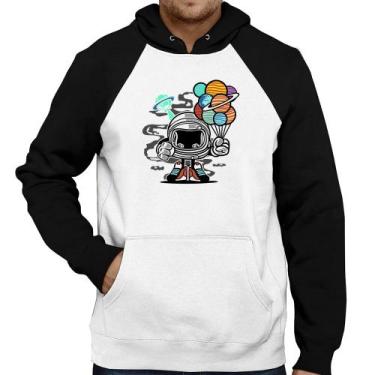 Imagem de Moletom Astronauta Chibi - Foca na Moda, Branco, Preto, P