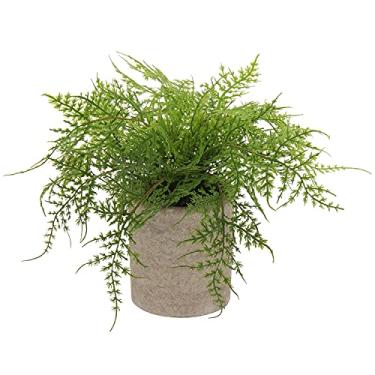 Imagem de Briful Pequenas plantas falsas em vasos, decoração artificial, plástico, espargos, samambaias, plantas falsas em vasos para casa, sala de estar, quarto, mesa, prateleira, decoração de casa de fazenda